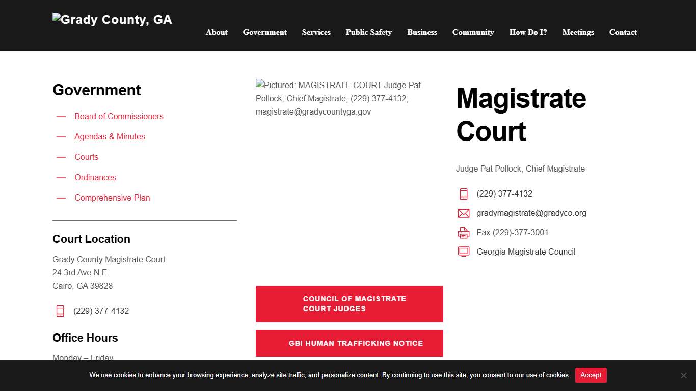 Magistrate Court – Grady County, GA